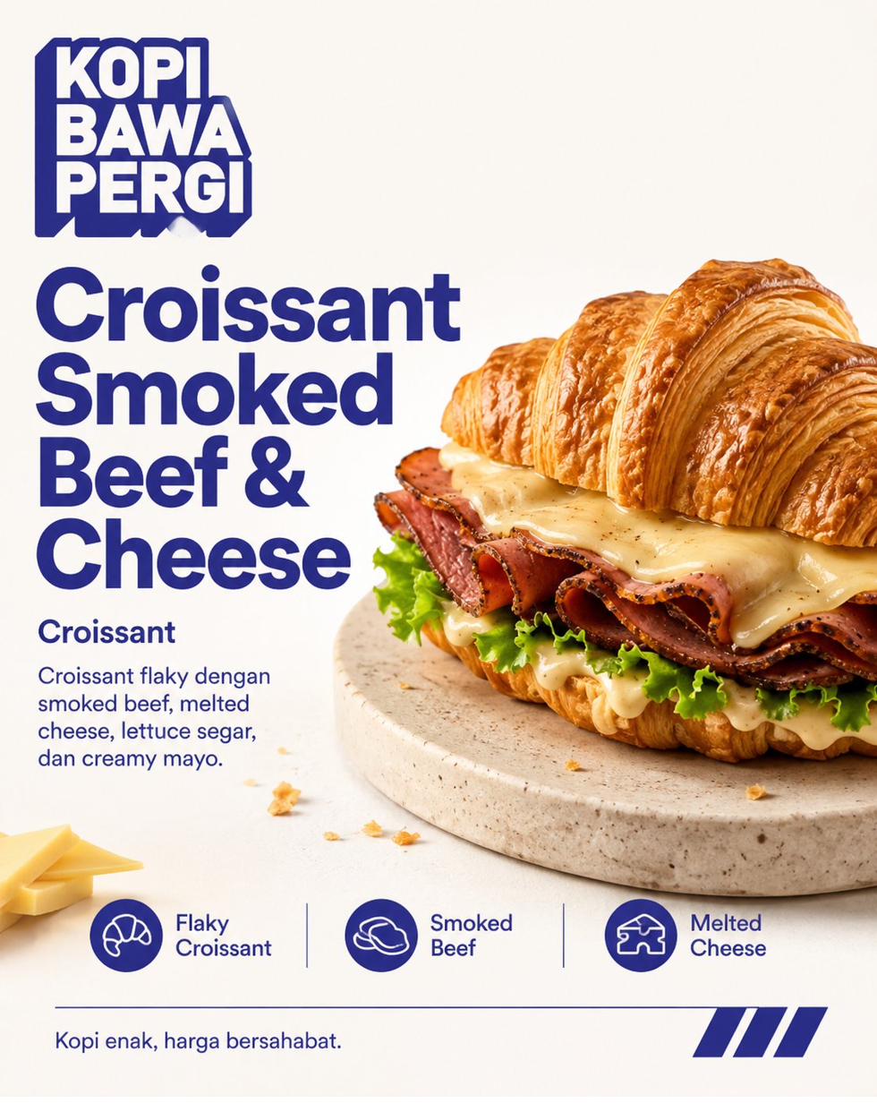 Croissant Smoked Beef & Cheese