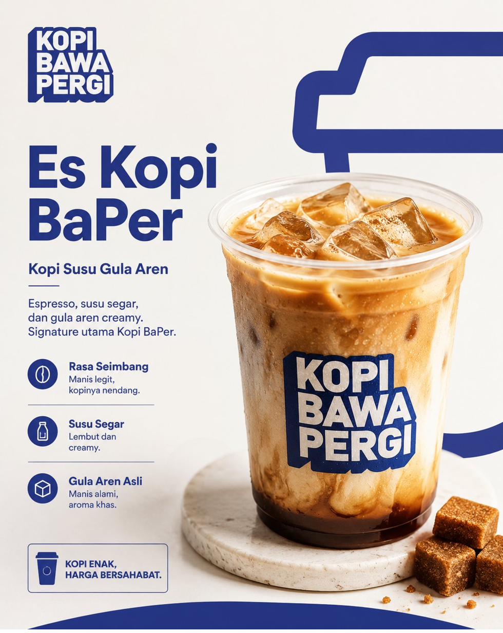 Es Kopi BaPer - Signature kopi susu gula aren Kopi Bawa Pergi