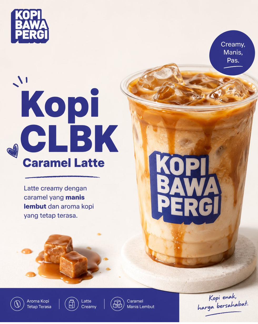 Kopi CLBK - Caramel latte signature Kopi BaPer